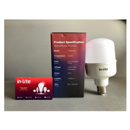 Lampu Led Sensor Cahaya Inlite 20 Watt -Putih