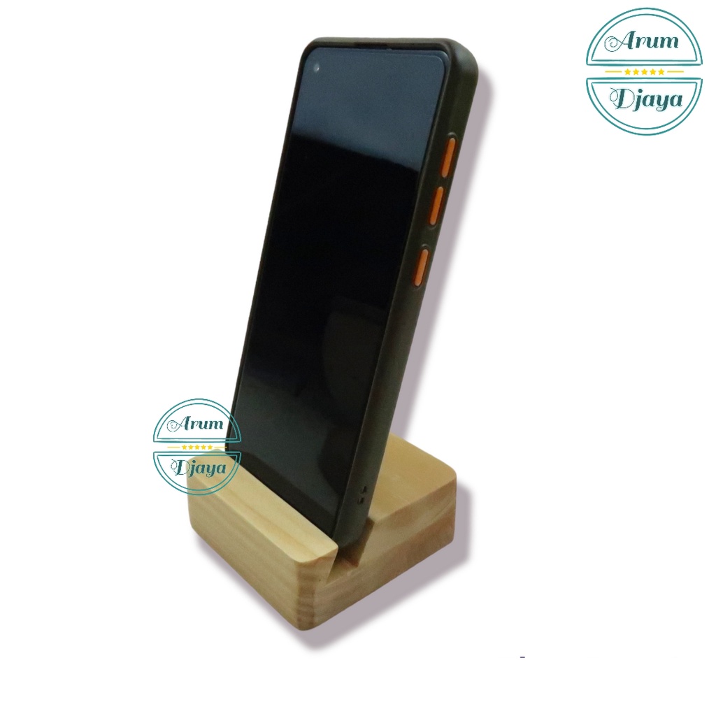 Stand Hp Kayu Stand Hp Display Hp Kayu Tempat Pajangan Hp Dudukan Hp Hp Holder Wooden Handphone Holder