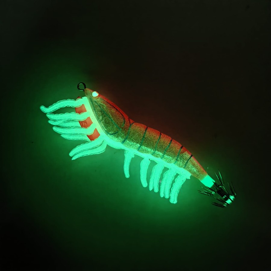 capela pancing cumi Pink GID Udang udangan eging pancing squidjig