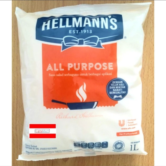 

HELLMANN'S MAYO MAGIC/ALL PURPOSE 1 LITER
