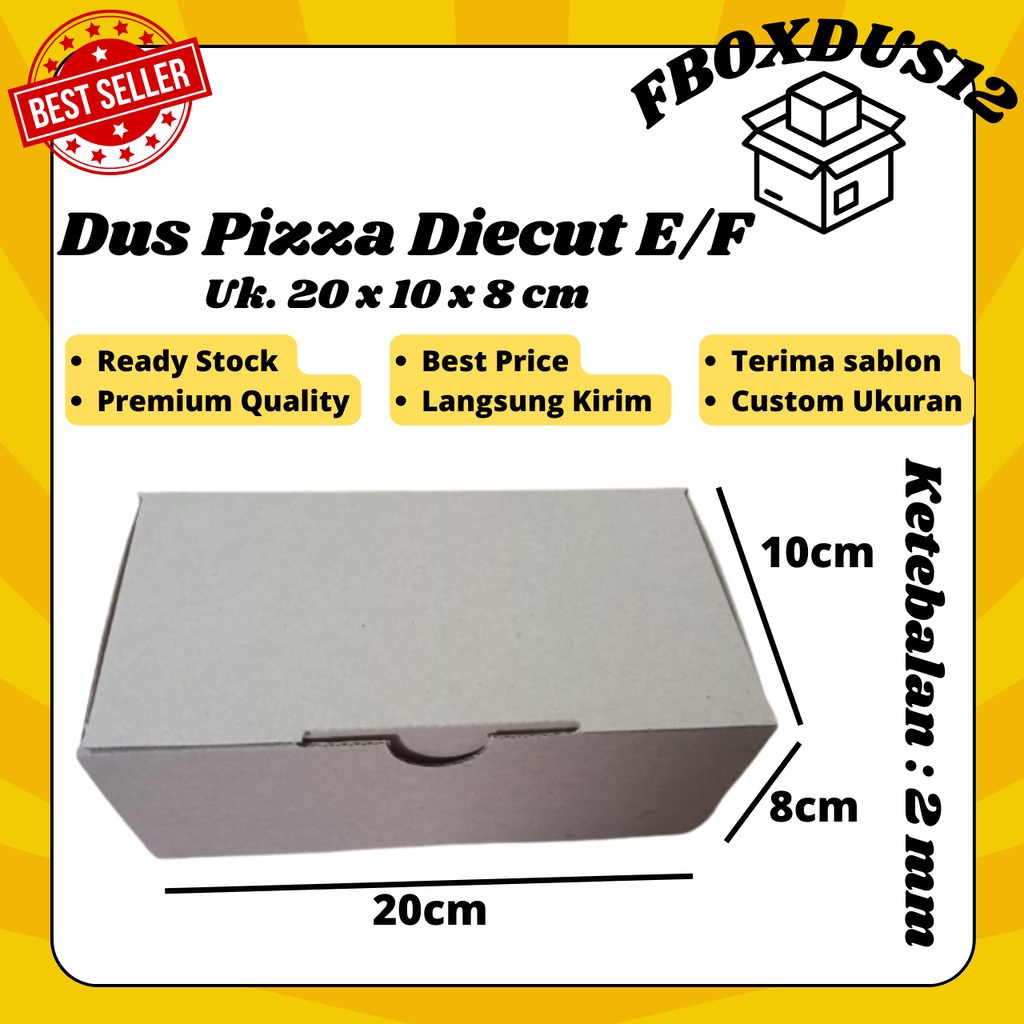

Dus Pizza/Kardus/Box Pizza/Barang uk.20x10x8 cm Kemasan Diecut Baru