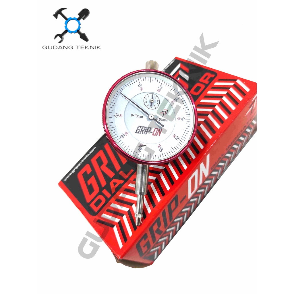 Dial Indikator Jarum GRIP ON 58-201 / Dial Indicator Gauge Alat Ukur Dial Presisi 58 201 GRIP ON