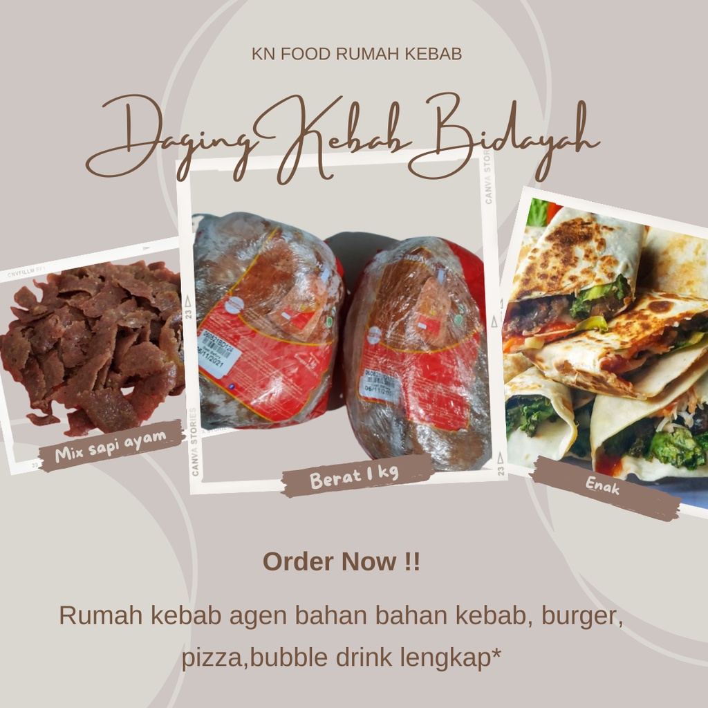 

Daging Kebab Sahara Bidayah mix 1kg Tanpa Tiang