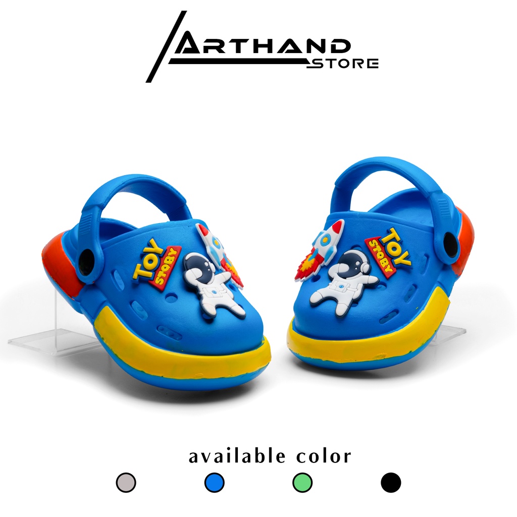 Arthand - Sandal Anak Laki-laki Model Baim Tali Belakang Baby Kids Karakter Luar Angkasa Lucu 1 tahun - 5 tahun