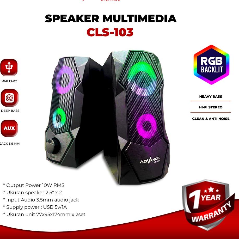 ➻ Gaming Speaker Advance CLS-103 RGB Gaming Speaker ℗