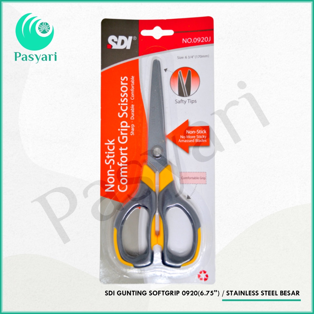

SDI GUNTING SOFTGRIP 0920(6.75") / Stainless steel Besar