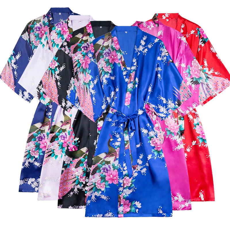 (COD) kimono Wanita ukuran besarPiyama Fashion motif baju tidur Sexy a307