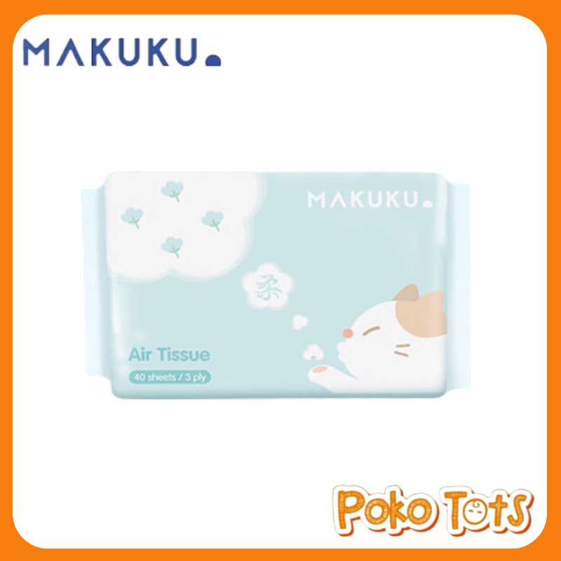 Makuku Air Tissue 3ply 40 Sheets Facial Tisu Tissue Bayi Isi 40 Lembar Makuku WHS