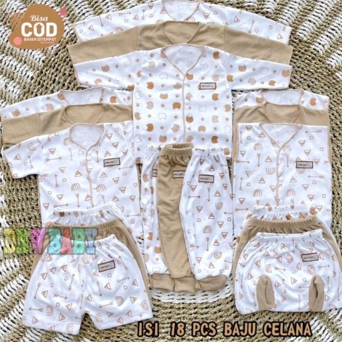 18 Pcs Setelan Baju Bayi Baru Lahir - Paket Lahiran