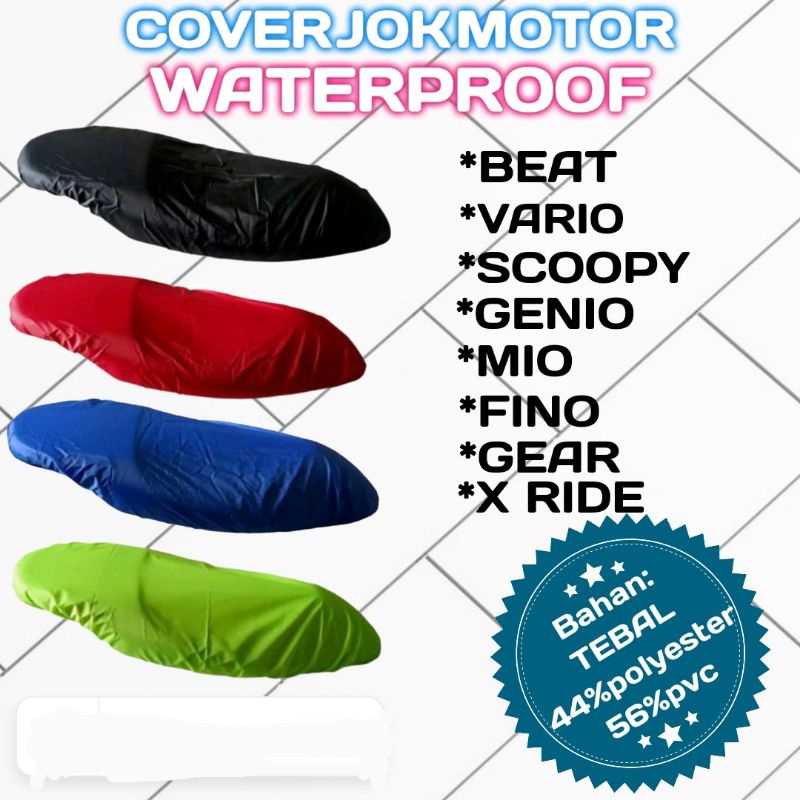 sarung jok motor waterproof Cover jok matic vario beat scoopy genio mio xride gear xeon Cover jok motor anti cakaran kucing