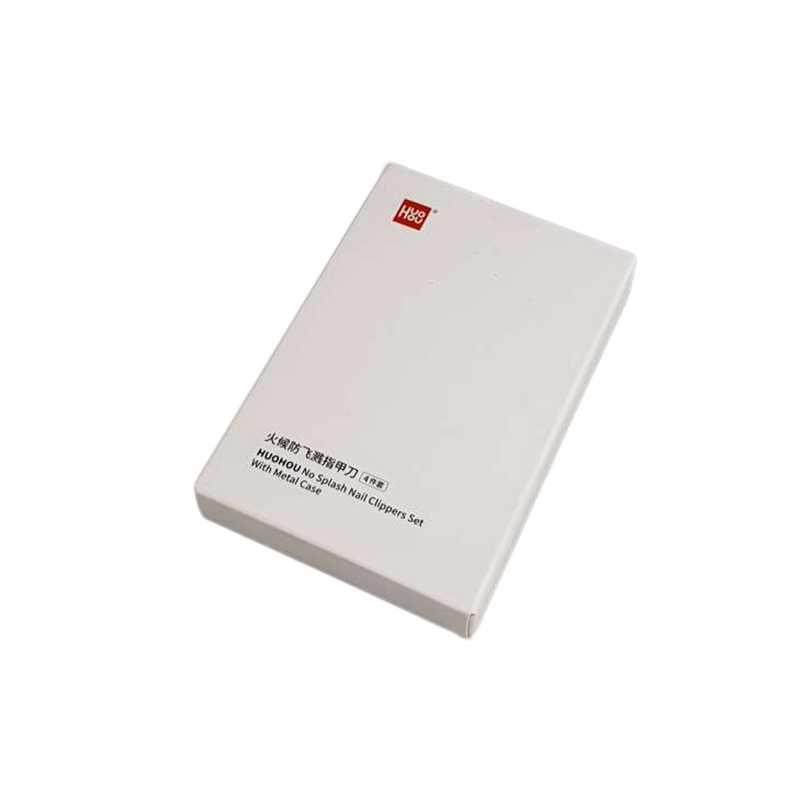 Huohou Set Gunting Kuku Manicure Pedicure Nail Clipper Splash Proof - HU0210 - Silver