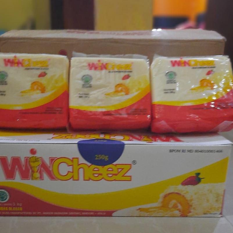 

♤ Keju wincheez isi 8 x 250 gram , cheese cheddar blok 250gr box ○