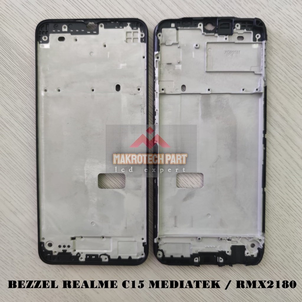 BEZZEL LCD REALME C15 RMX2180 /FRAME LCD / MIDDLE / TULANG TENGAH REALME C15 RMX2180