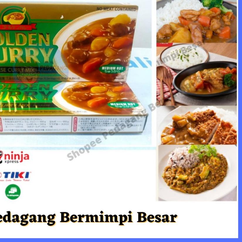 

◘ S&B Golden Curry 220gr Medium Hot | Kari Blok | Kari Jepang ✪