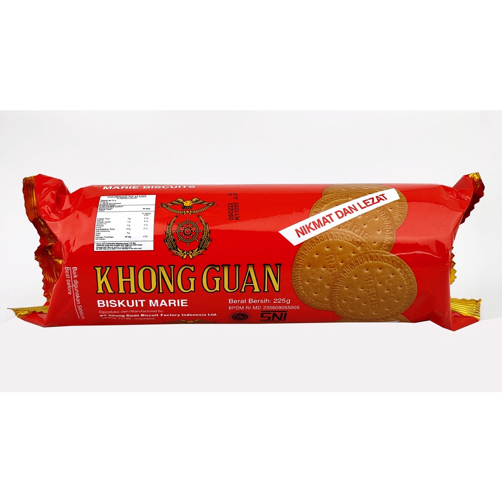 

BISKUIT MARIE KHONG GUAN BISCUIT 225 GR