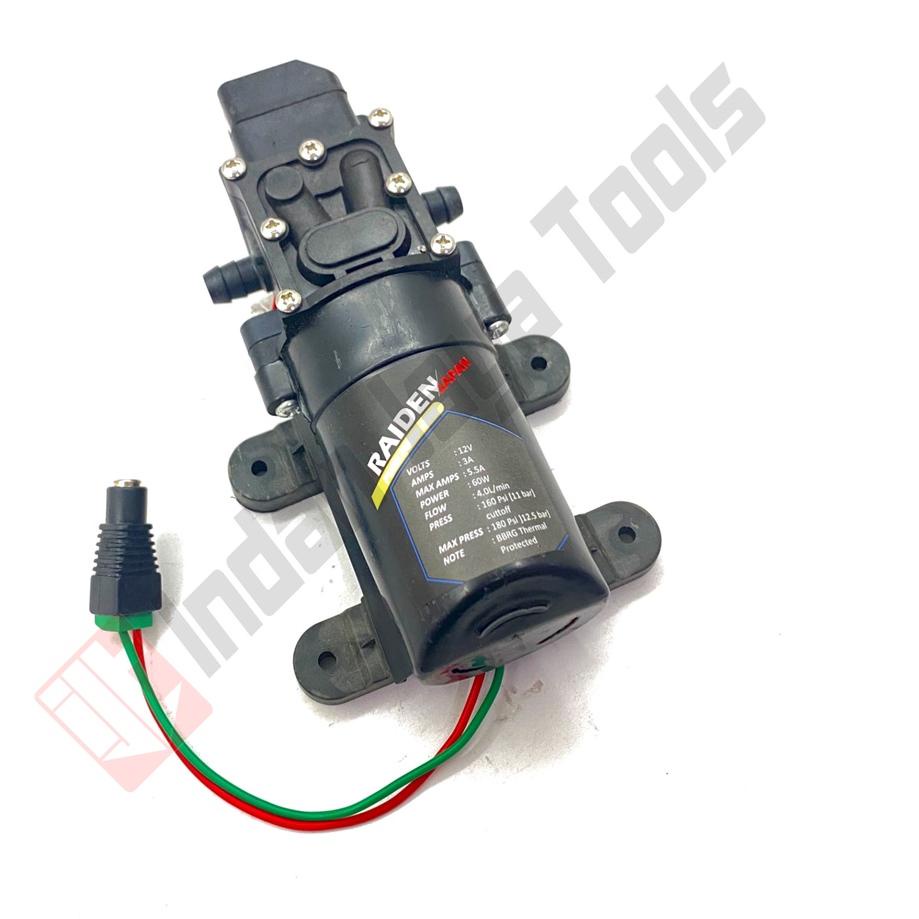 ➱ RAIDEN Dinamo Pompa Air 12V DC 160 Psi Cuci Motor AC Sprayer Pump ☁