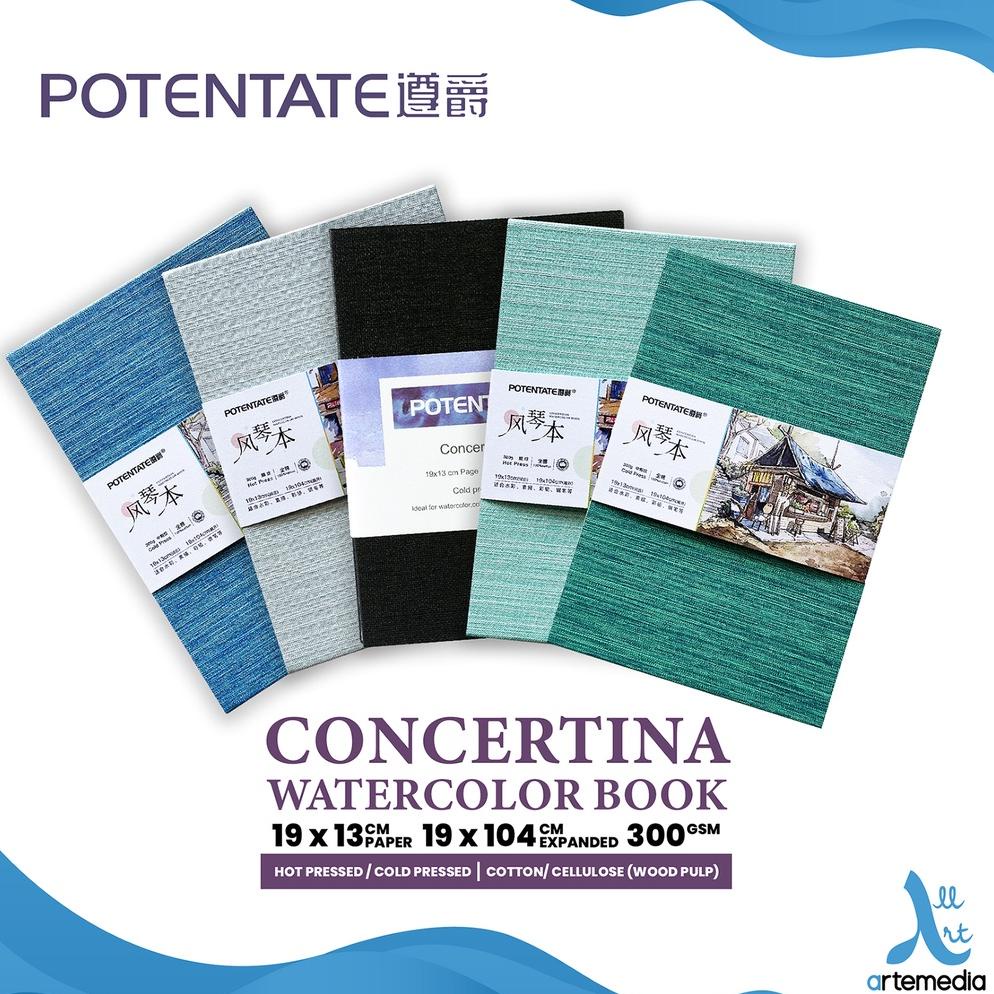 

Watercolor Journal Potentate Concertina Cotton Watercolor Book Fold Accordion