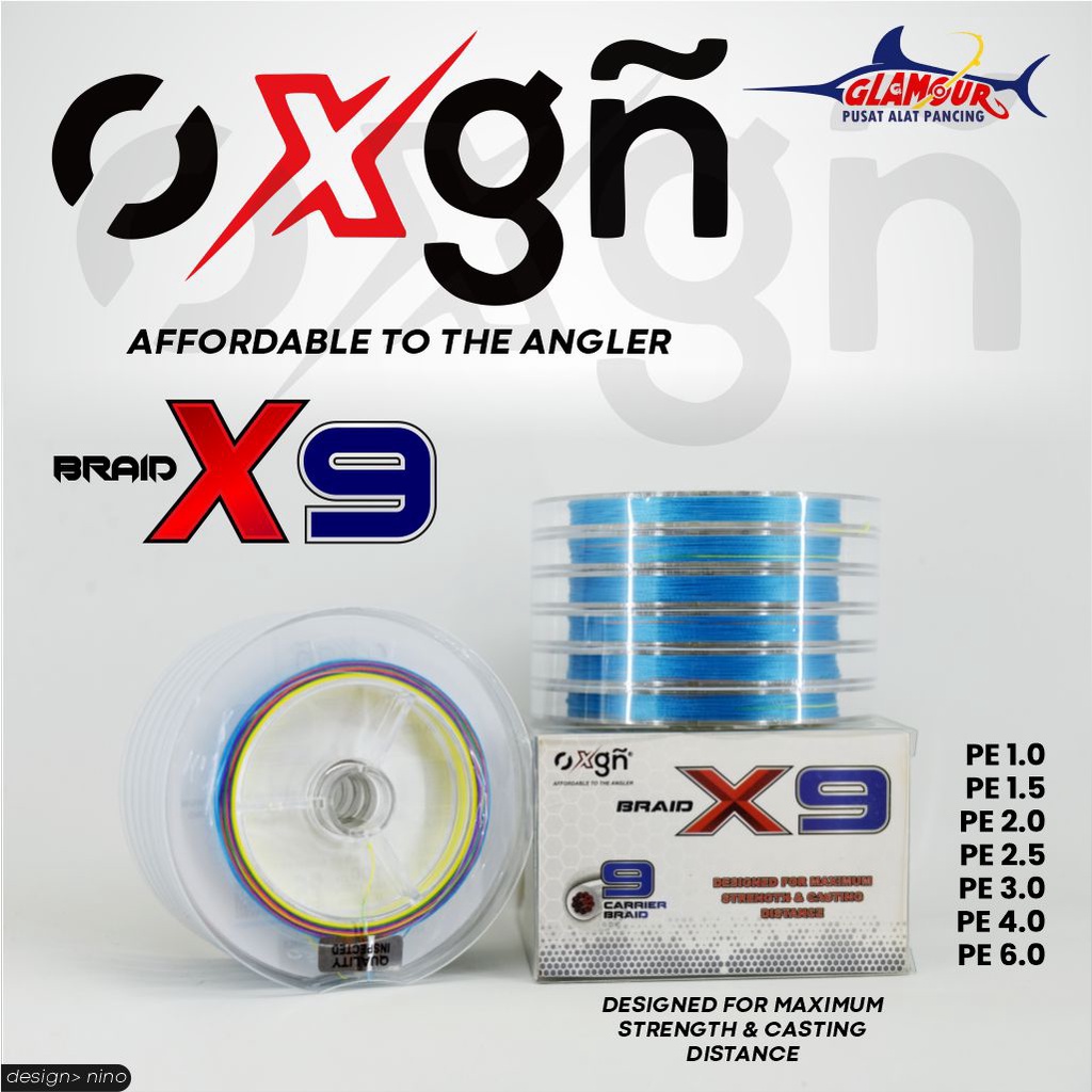 SENAR PANCING / BENANG PANCING / SENAR PE / TALI PE / OXGN BRAID X9