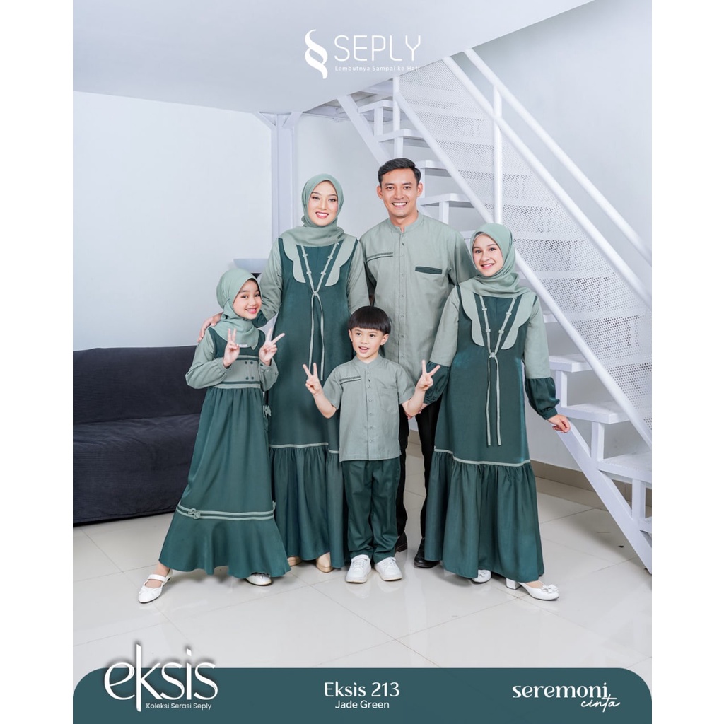 SARIMBIT SEPLY EKSIS 213 GAMIS MEYRA 141/SELIA 131 &amp; KOKO KASEO 186/ KLIKO 134 JADE GREEN TERBARU 2023