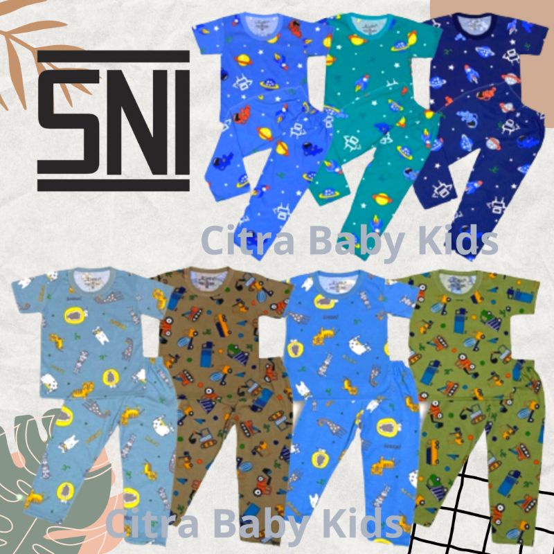 Setelan Anak Lengan Panjang CP KELFI FULL PRINT