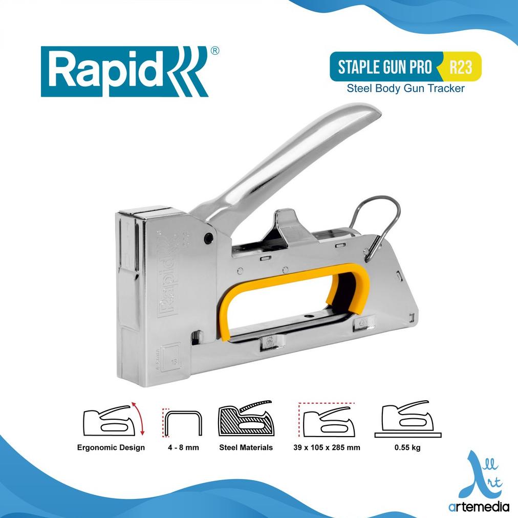

Staple Gun Rapid Pro R23 Steel Body Gun Tracker