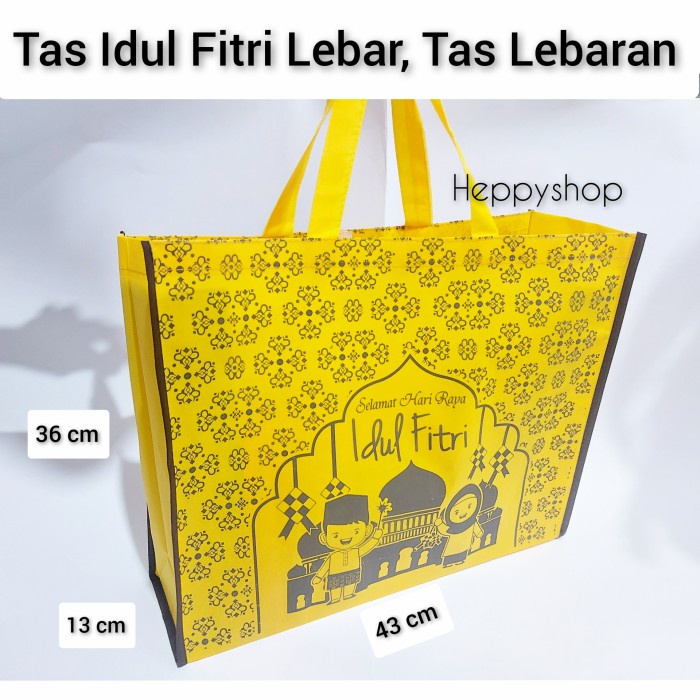 

Tas Idul Fitri Lebar, Tas Lebaran, Goodie Bag Spunbond - Lebar Hijau 042
