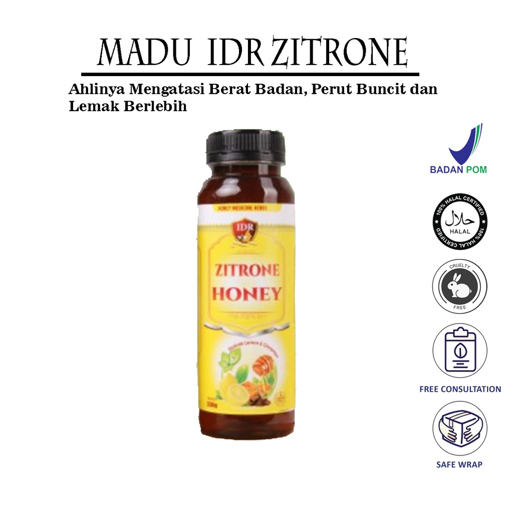 IDR Madu Zitrone - Ahlinya Atasi Masalah Berat Badan, Perut Buncit dan Lemak Berlebih
