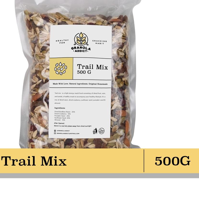 

♦ Granola Addict - Trail Mix (Sunflower, Pumpkin Seeds, Almond, Raisin, Cranberry) 500G ✶