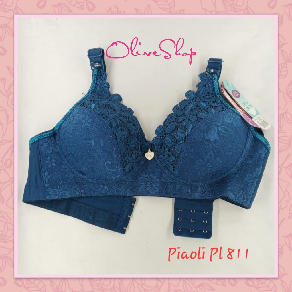 OliveShop ❤ BH PUSH UP BRA WANITA IMPORT PIAOLI BUSA CUP BESAR JACQUARD RENDA BAGUS PL 811