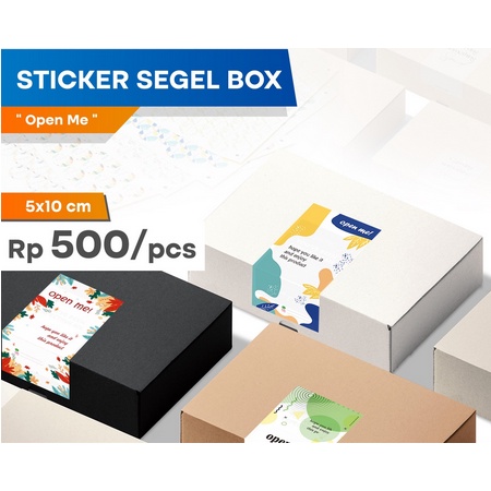 

Sticker Segel Kotak Box (5x10 cm) Stickercutting/Cuttingsticker/Label/Labelnama/LabelHijab/LabelBaju