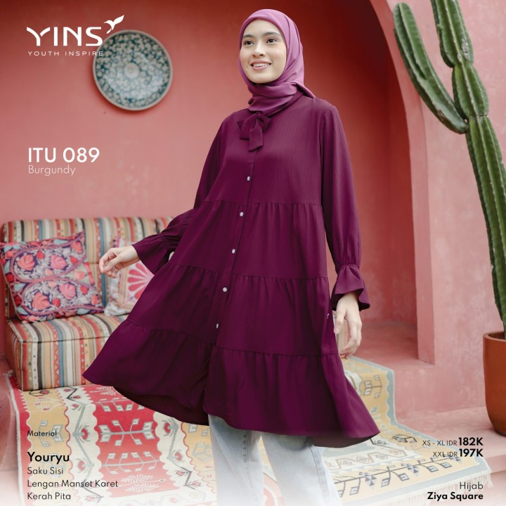 Tunik ITU 089 YINS Terbaru 2023 / Fashion Muslim Tunik