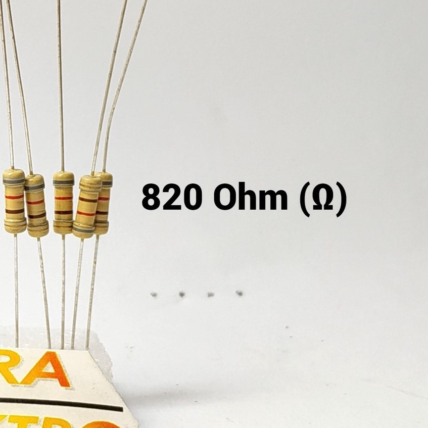 (10 PCS) RESISTOR 1/2 WATT | Ukuran Ohm 6K8 - 2M2 (VARIASI B)