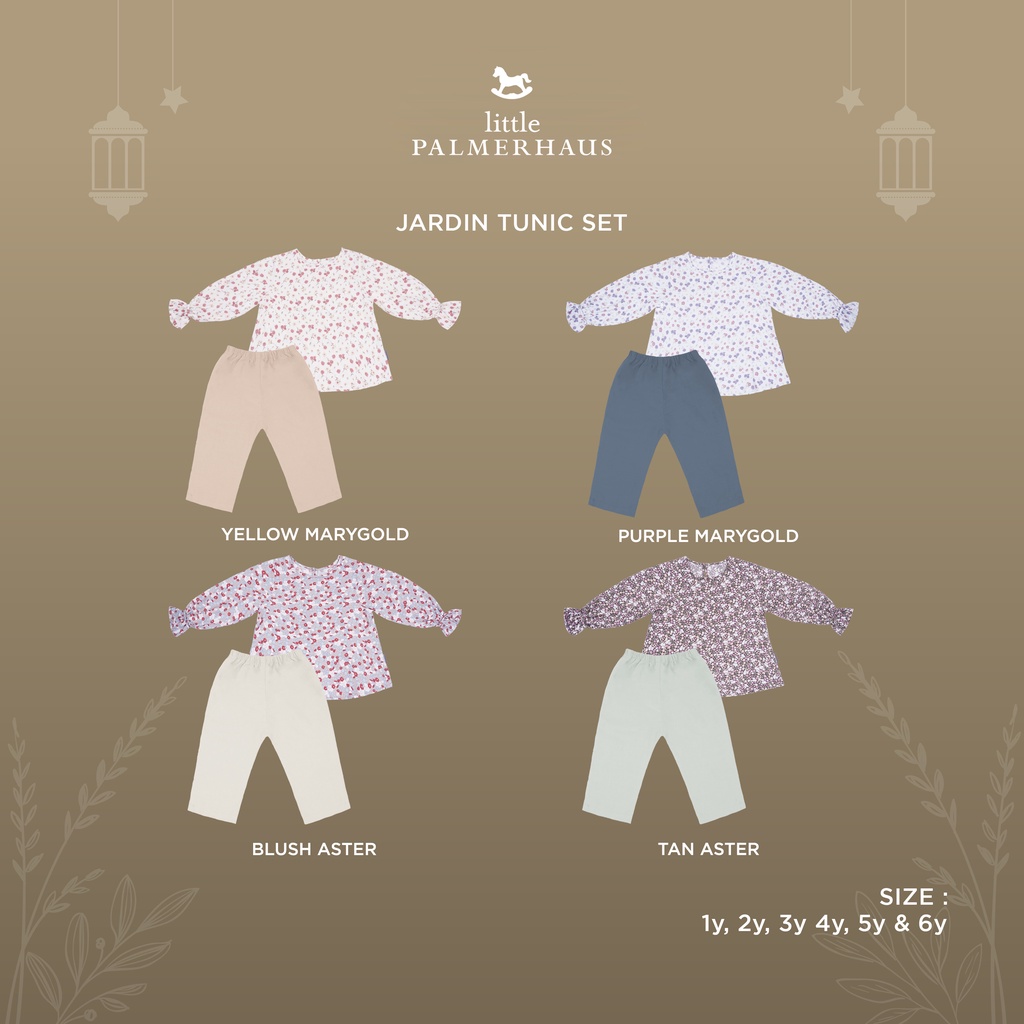 PROMO 7.7 PROMO BAJU LEBARAN LITTLE PALMERHAUS IBU JARDIN TUNIC / JARDIN TUNIC SET KIDS SETELAN BAJU TUNIK COUPLE IBU DAN ANAK SETELAN BAJU MUSLIM BAJU LEBARAN ANAK