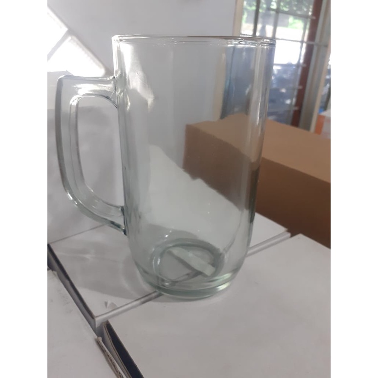 Gelas Kaca Jumbo 1Pcs (KJ-683L) / Gelas Gagang Beling / Gelas Tangkai Kaca / Gelas Teh / Gelas Es Te