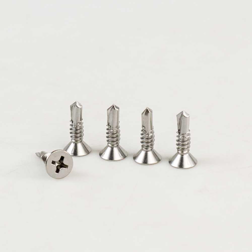 Sekrup Roofing Self Drilling Screw Flat Head M6.3 25 mm 950 PCS - MO410 - Silver