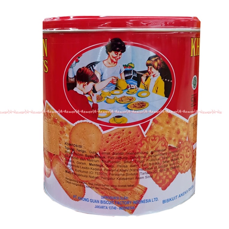 Khong Guan 650gr Biscuit Assorted Biskuit Aneka Rasa Biscuit Kemasan Kaleng Merah Red Khongguan Biskuit Lebaran Biscuits Isi Mix Rasa Original Kong Guan
