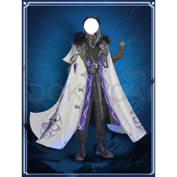 Harbinger Pantalone Cosplay Game Genshin Impact Cosplay Fatui Cloak Regrator Pantalone Cloak