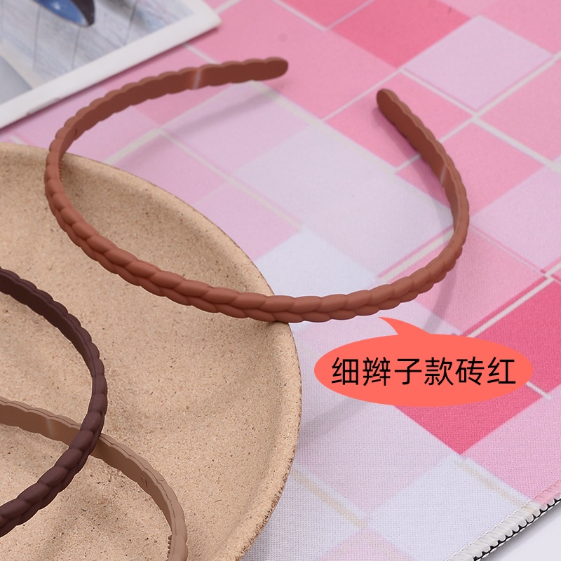 Bando Doff Kepang 1cm/Bandana Korea Model Kepang / Braided Matte Headband Premium