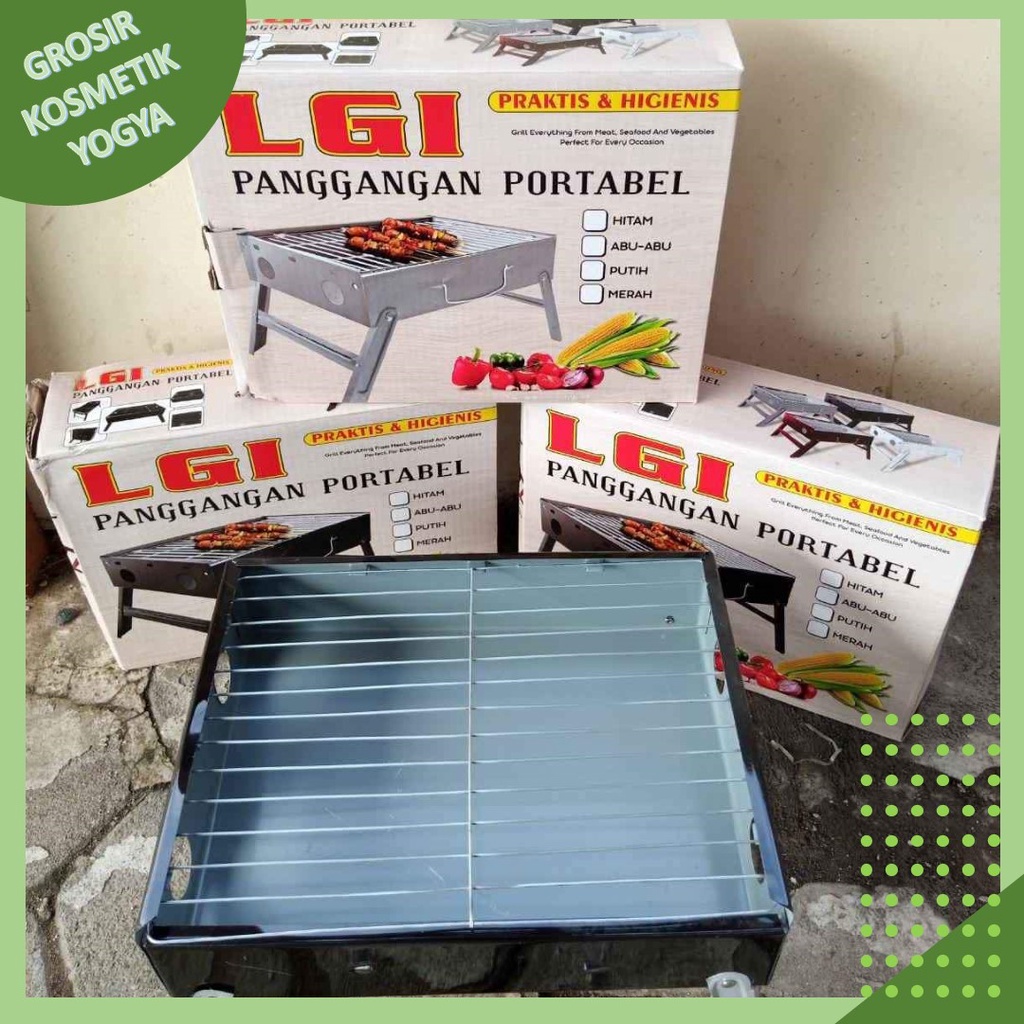 PEMANGGANGAN DAGING LGI ALAT PANGGANG PORTABLE ARANG BAKAR SATE PANGGANG LIPAT