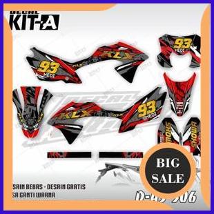 Decal KLX 150 BF motif abstrak bercak D-A3-506 1M4R23 limited stock