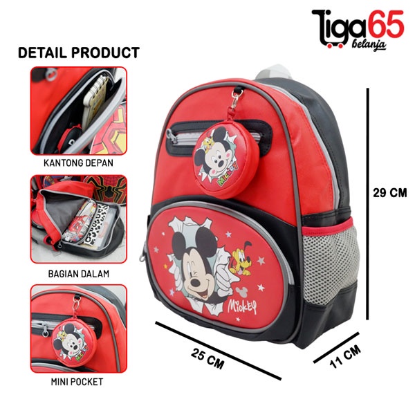 TAS RANSEL / Backpack / Tas Punggung / Ransel / Tas Anak / Karakter / Bag Ransel 6085 12&quot;