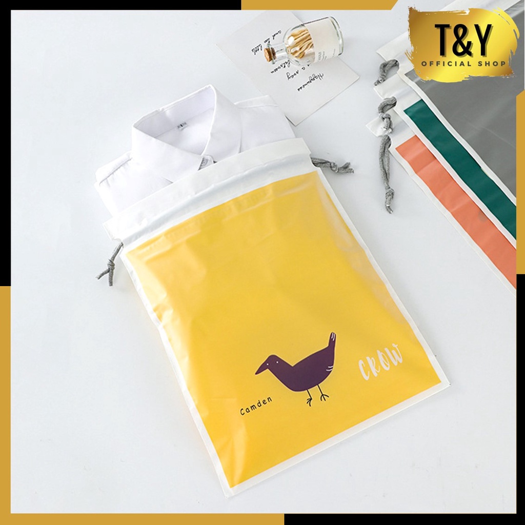 T&amp;Y Pouch Travel Sebaguna Karakter Hewan Bahan Tebal Organizer Bag Anti Air Tempat Penyimpanan Pakaian Make Up Pouch Serut Murah Import