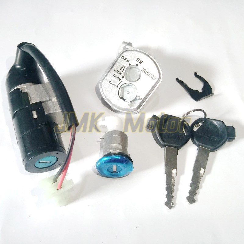Kunci Kontak Assy Vario Lama Vario 110 Karbu Techno Set Lengkap Kunci Stang Motor Kunci Jok HMD