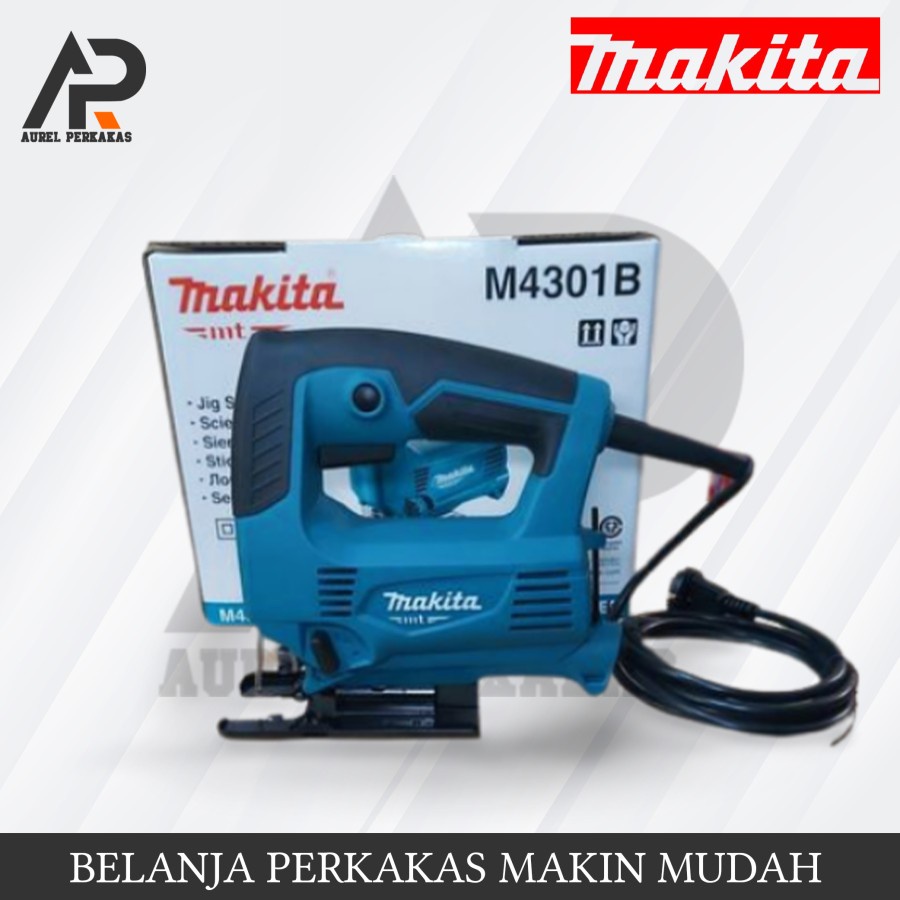 MAKITA Mesin Jigsaw M4301B Gergaji Listrik Potong Kayu Triplek Makita