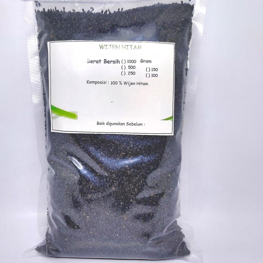

™ 1000gr Black Sesame Seed (Wijen Hitam) ♪