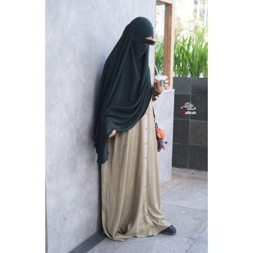 Gamis Jade [Warmgrey] Baby Corduroy Gamis Only By Abaya Malikah