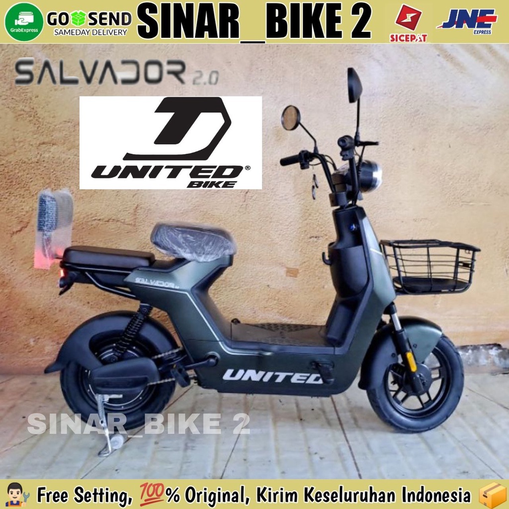 Sepeda Motor Listrik UNITED SALVADOR 2.0 600 Watt Electric Bike