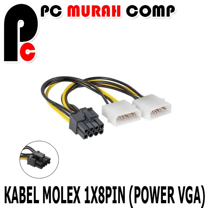 KABEL VGA POWER 8 PIN MOLEX PSU