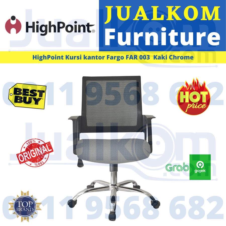 HighPoint Kursi Kantor Office Chair Fargo FAR 003 FAR003