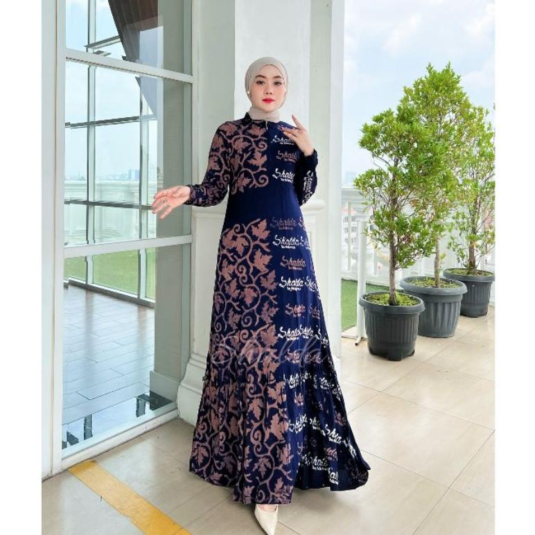 PROMO GAMIS TWILL CANDI MEKAR HITAM SIZE S/ GAMIS RAYON CANDI MEKAR ADEM DAN BERKUALITAS Murah